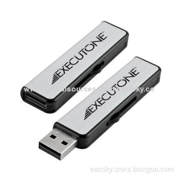 Promotional Slide USB Drive, Attractive for Bright Color, Elegant Appearance and Up to 32GB CapacityNew